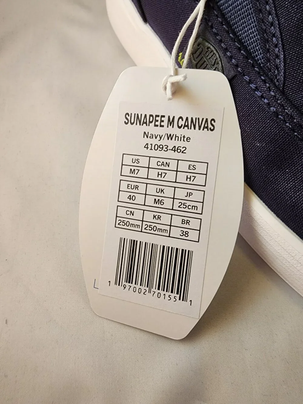 Hey Dude Men's Navy Canvas Slip-On Shoes Size M7